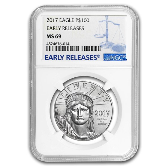 2017 1 oz Platinum American Eagle MS-69 NGC (Early Releases) 2017 1 oz Platinum American Eagle MS-69 NGC (Early Releases)